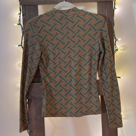 Simons Shimmery Long Sleeve Top - By Swan Paris (Size Small) - Picture 4 of 8